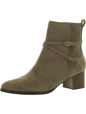 Moore Womens Block Heel Zipper Ankle Boots