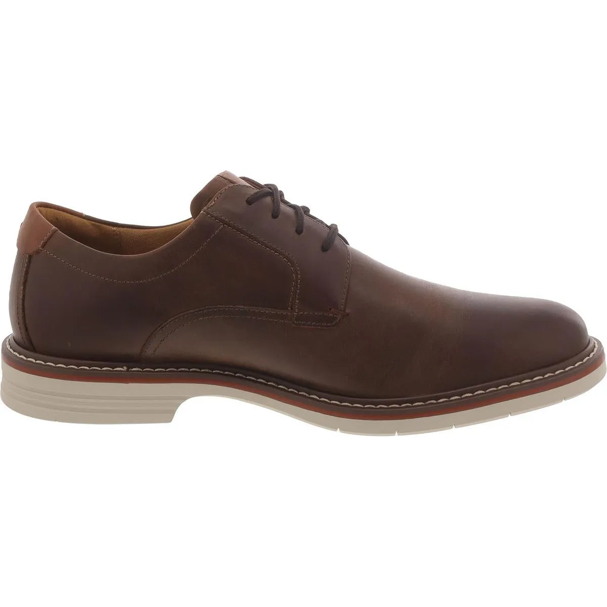 Norwalk Mens Leather Plain Toe Oxfords