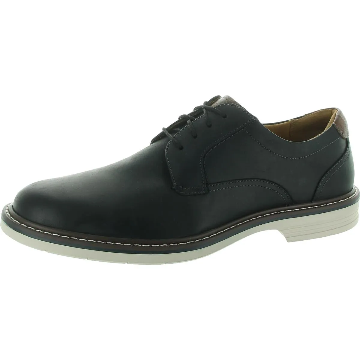 Norwalk Mens Leather Plain Toe Oxfords