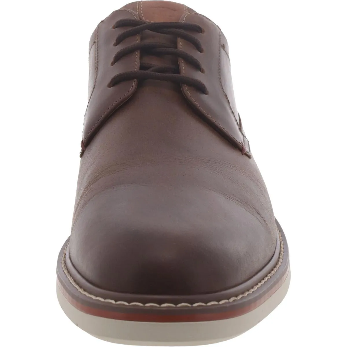 Norwalk Mens Leather Plain Toe Oxfords