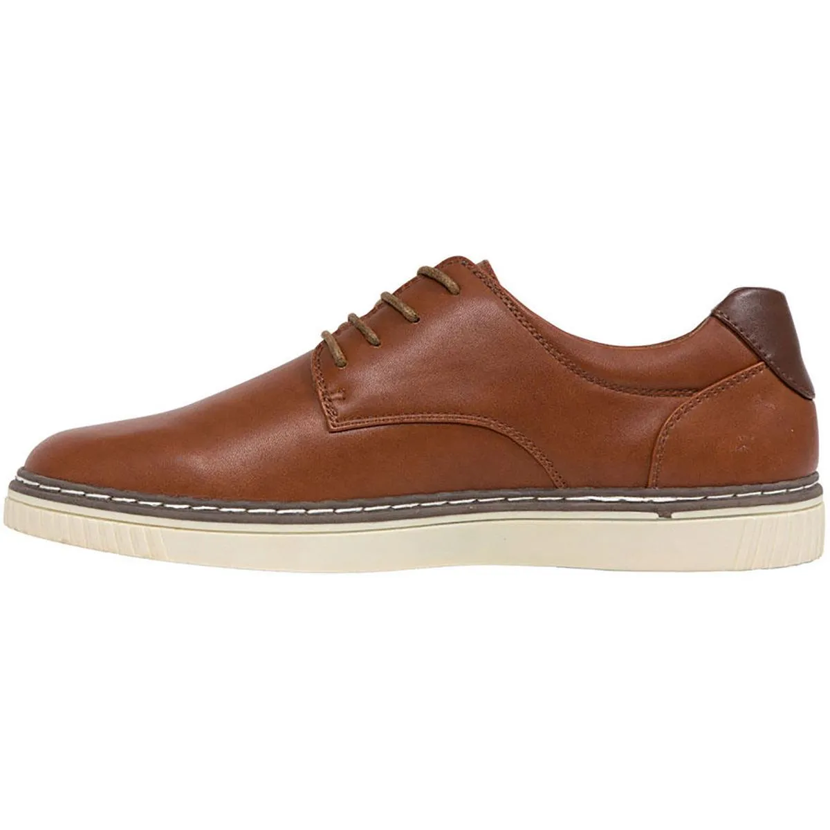 Oakland Mens Faux Leather Lace Up Oxfords