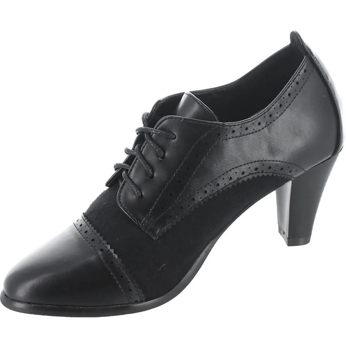 Olive Womens Faux Leather Dressy Oxfords