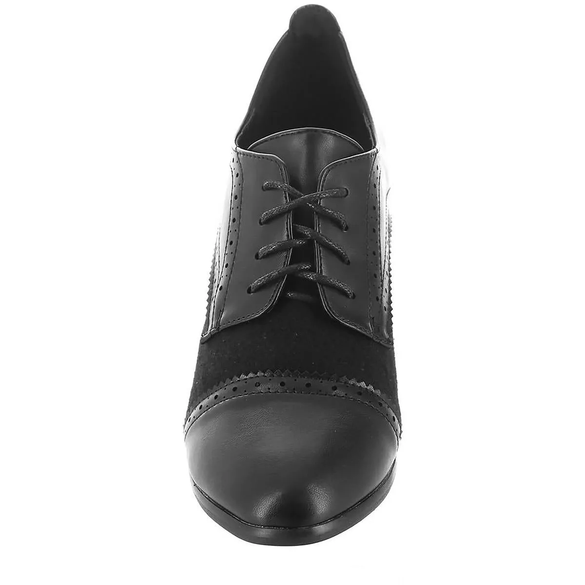 Olive Womens Faux Leather Dressy Oxfords