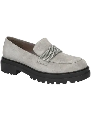Paz Womens Suede Slip-On Loafers