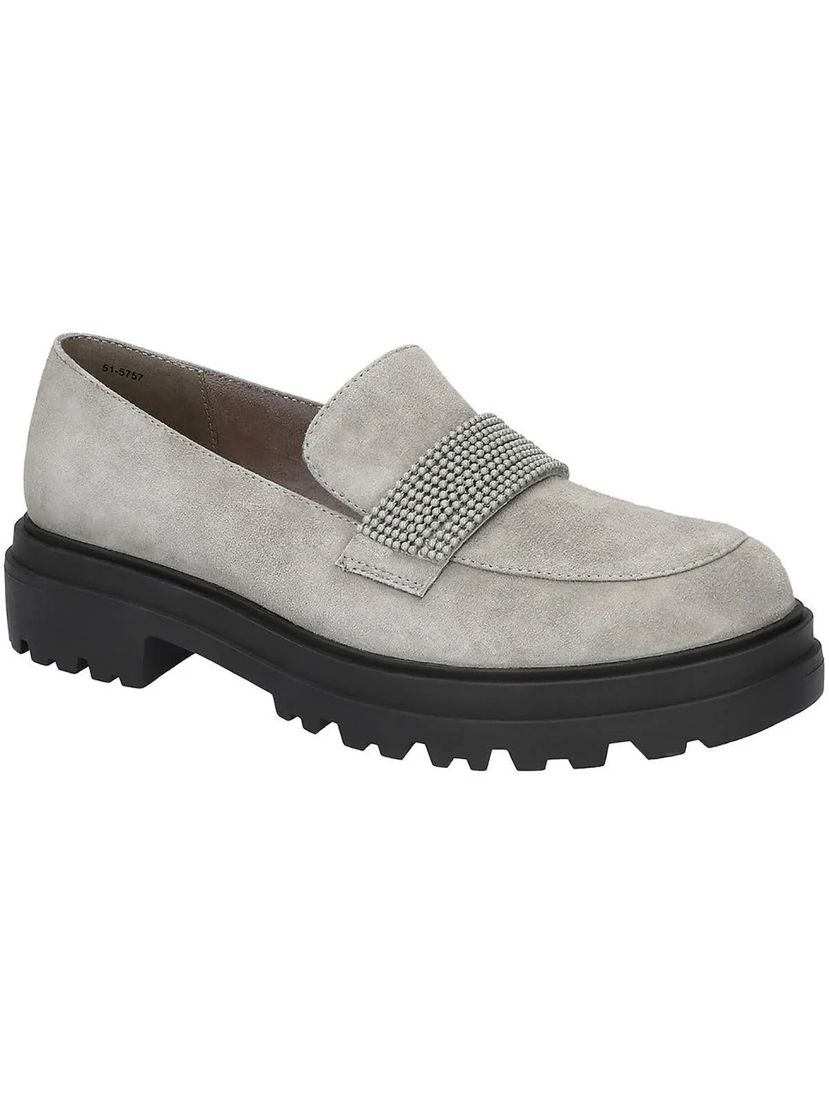 Paz Womens Suede Slip-On Loafers