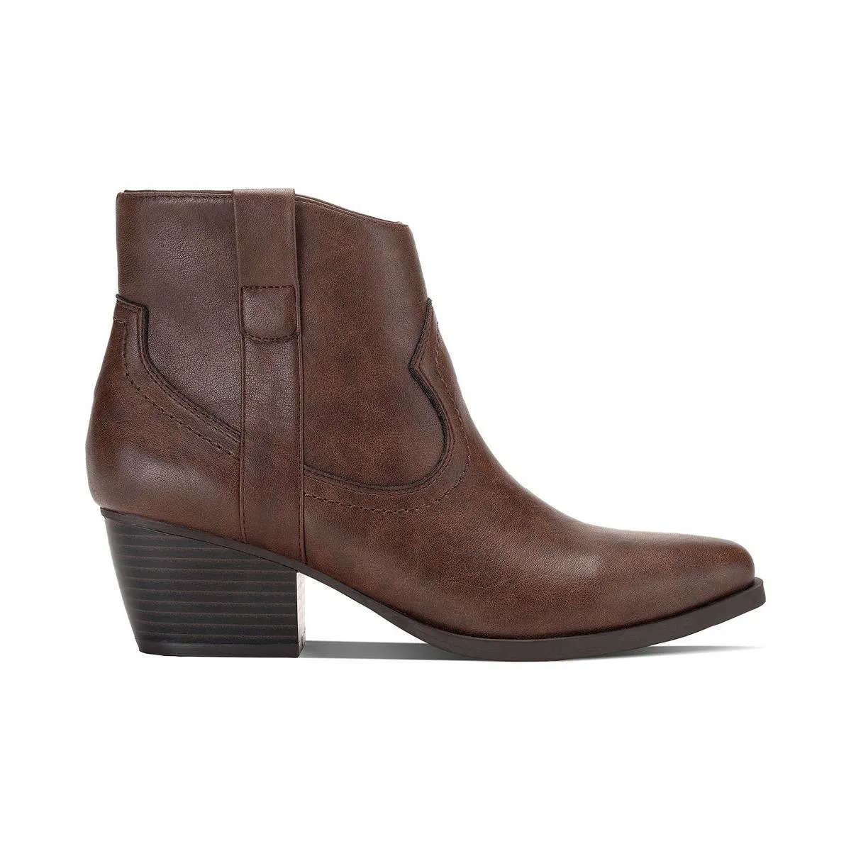 Perriee Womens Faux Leather Pointed Toe Cowboy, Western Boots