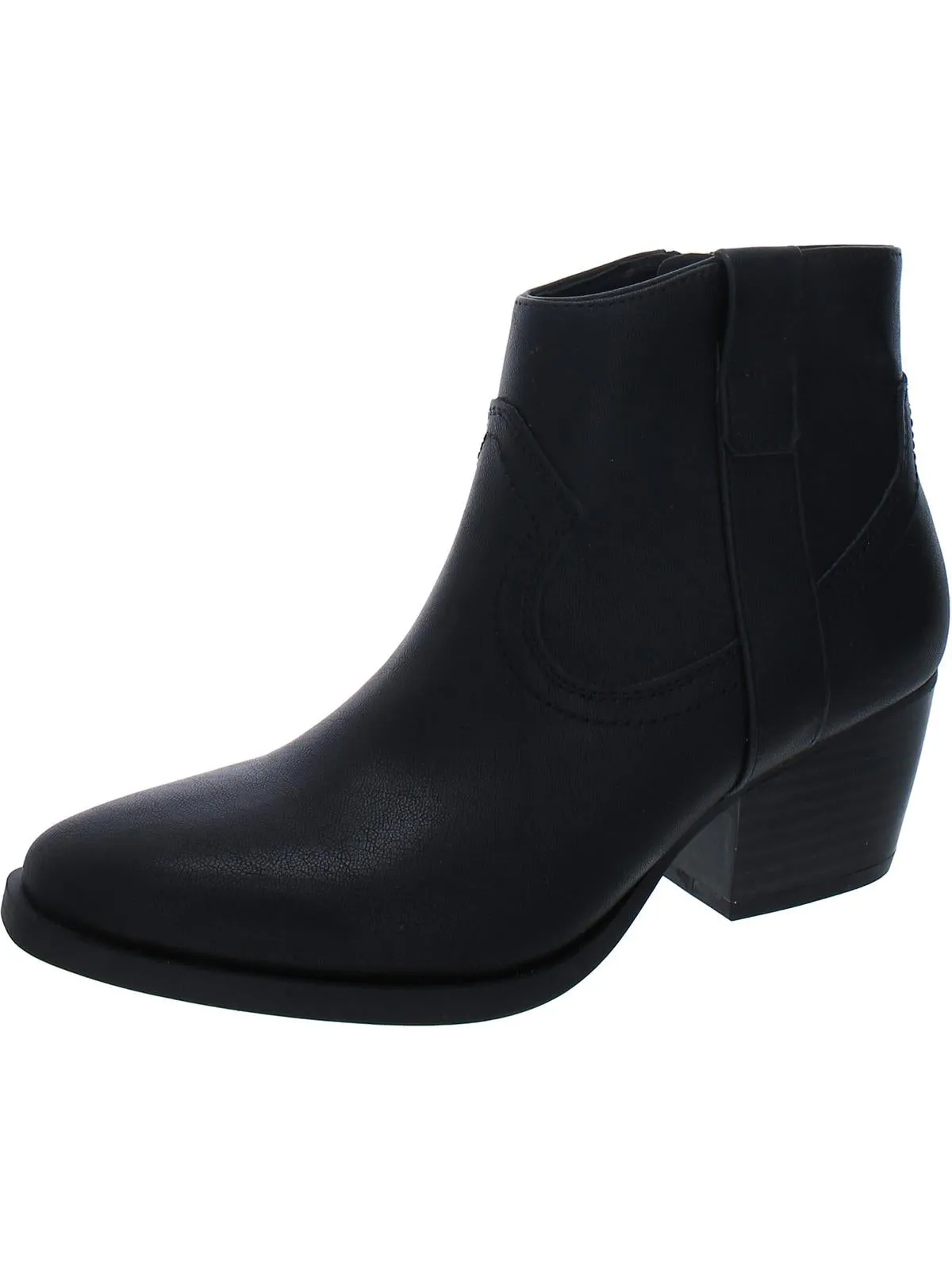 Perriee Womens Faux Leather Pointed Toe Cowboy, Western Boots