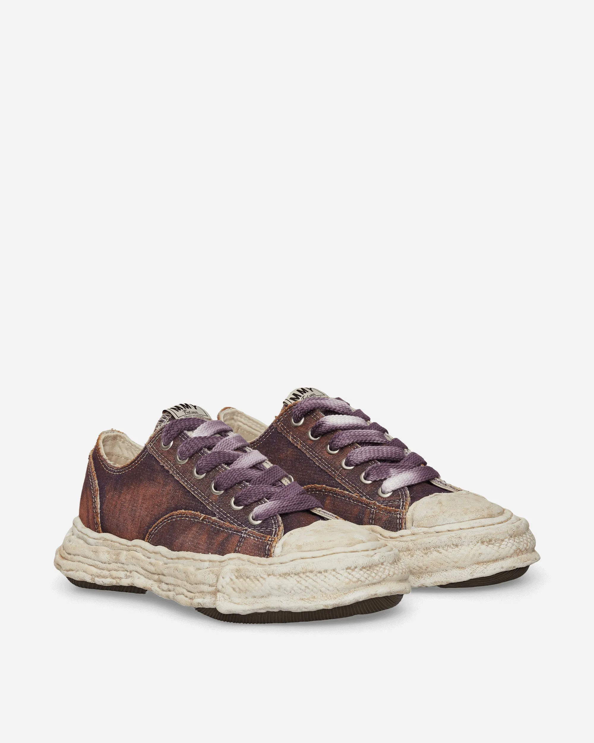 Peterson 23 OG Sole Washed Denim Low Sneakers Purple