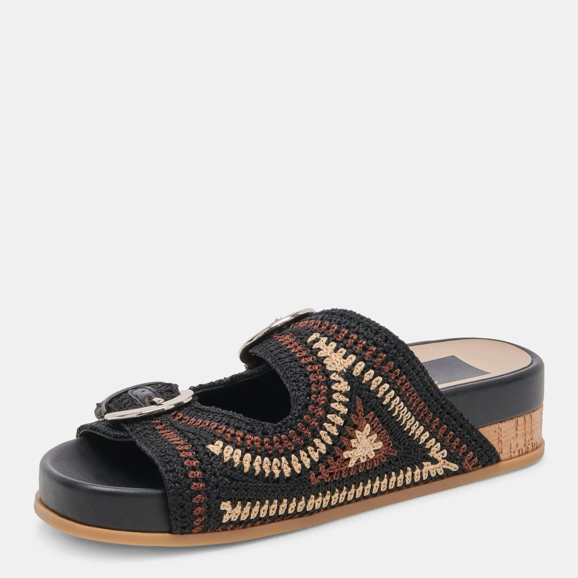 Ralli Sandals Black Multi Knit