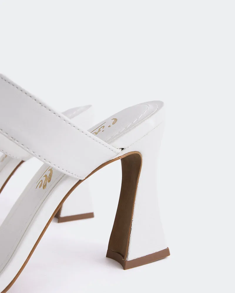 Ricarda White Leather