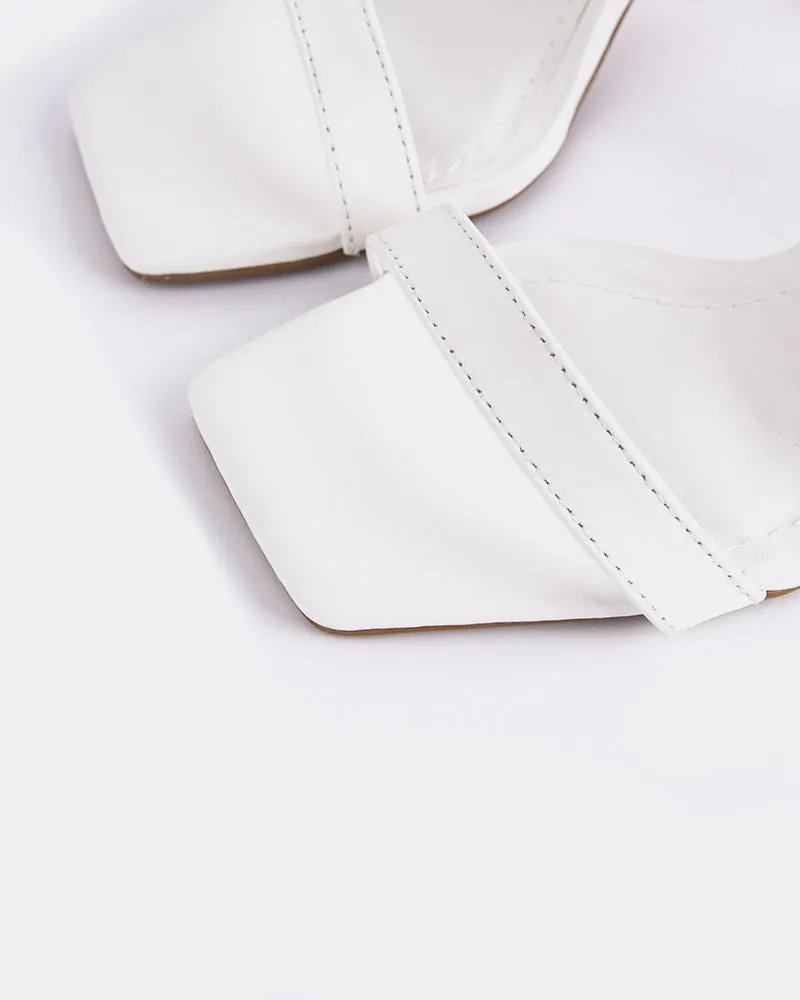 Ricarda White Leather