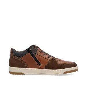 Rieker Shoes 17501-24 Brown Multi Lace/Side Zip