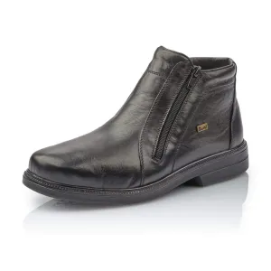 Rieker Shoes 33160-00 Black Zip Boot