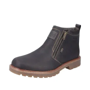 Rieker Shoes 39871-25 Dark Brown Double Side Zip RTex