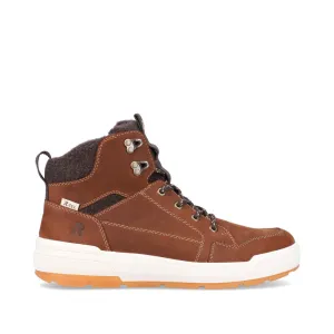 Rieker Shoes U0070-22 Brown Zip Sneaker