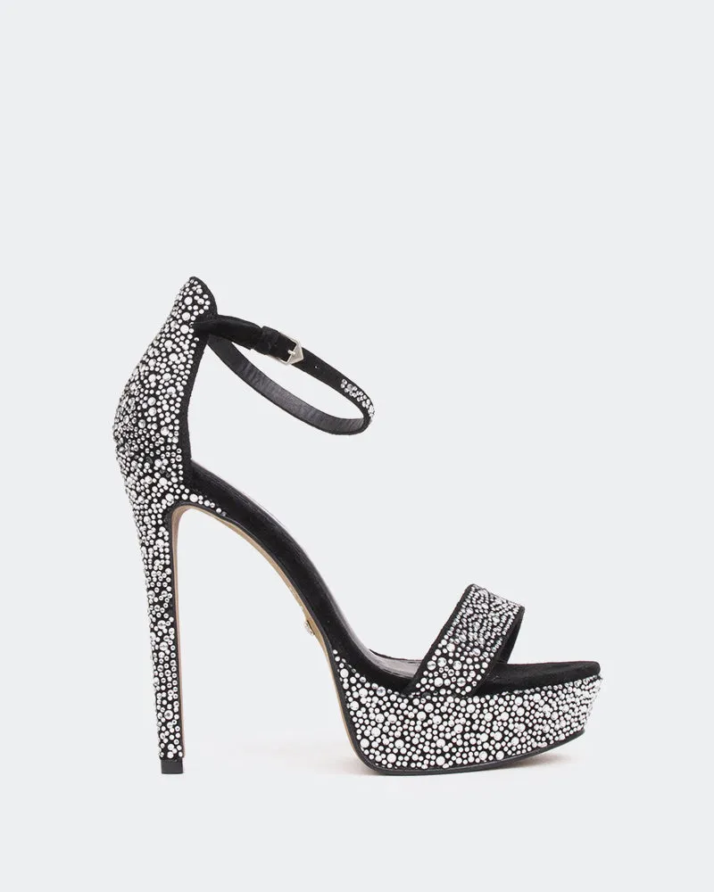Rinna, Black Suede/Suède Noir