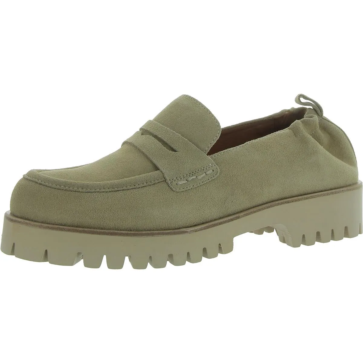 RIVER Womens Faux Suede Round toe Loafers