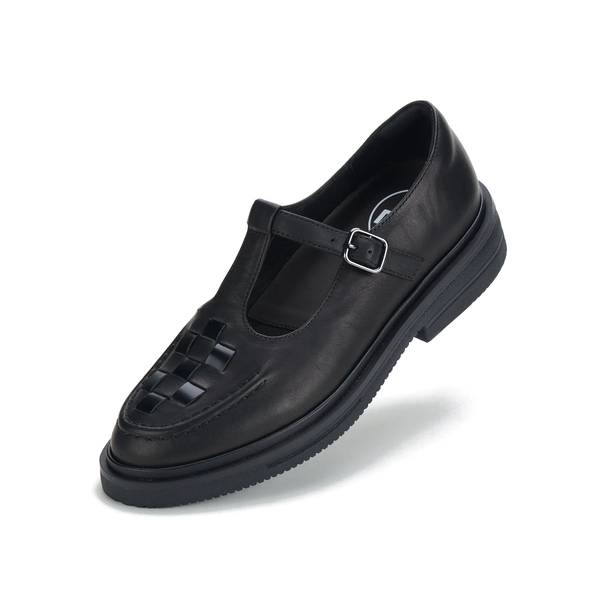 Rollie T-Bar Loafer Rise All Black Shoes_Rollie