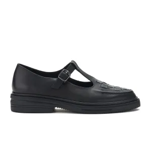 Rollie T-Bar Loafer Rise All Black Shoes_Rollie