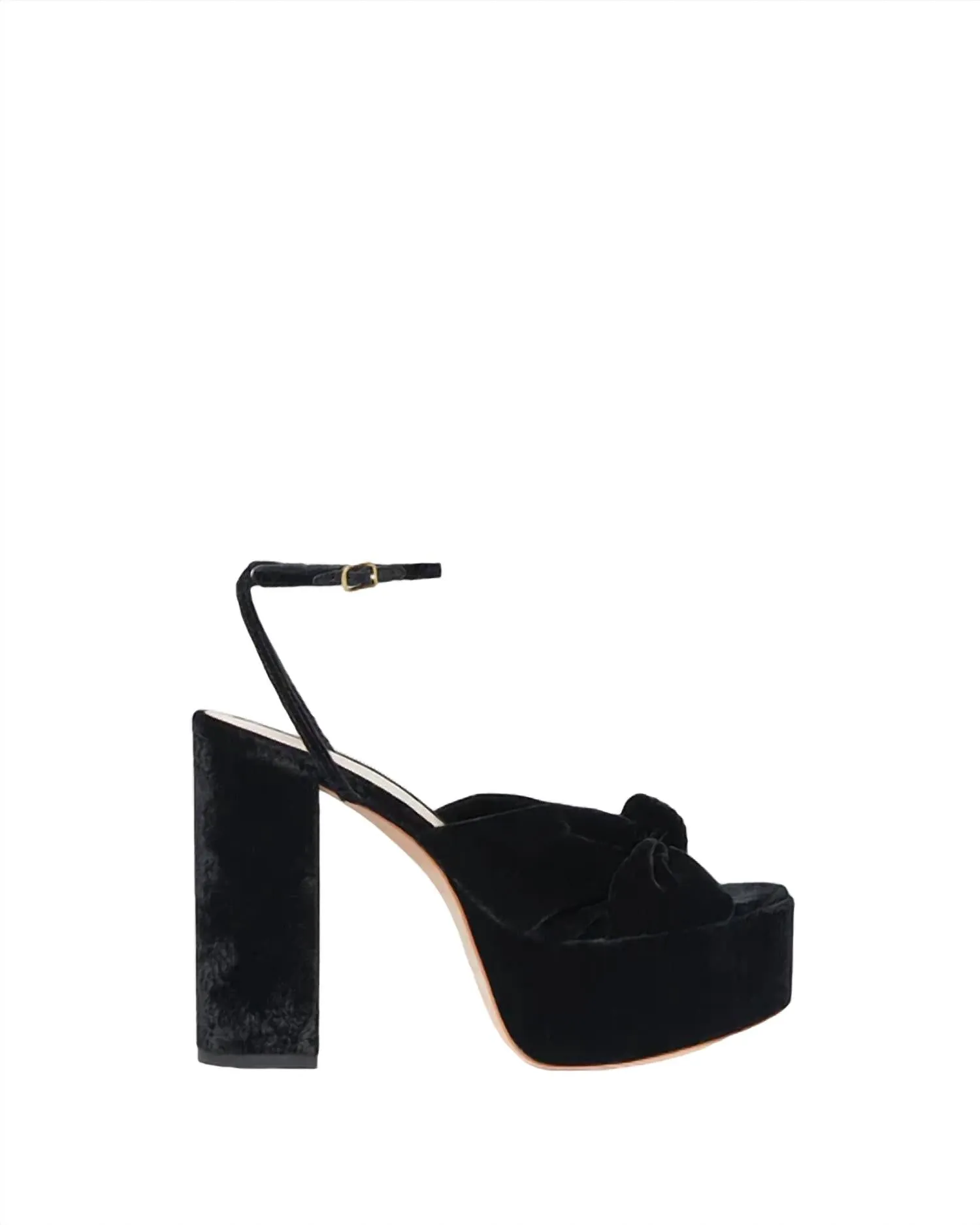 Roz Knot Platform Sandal In Black