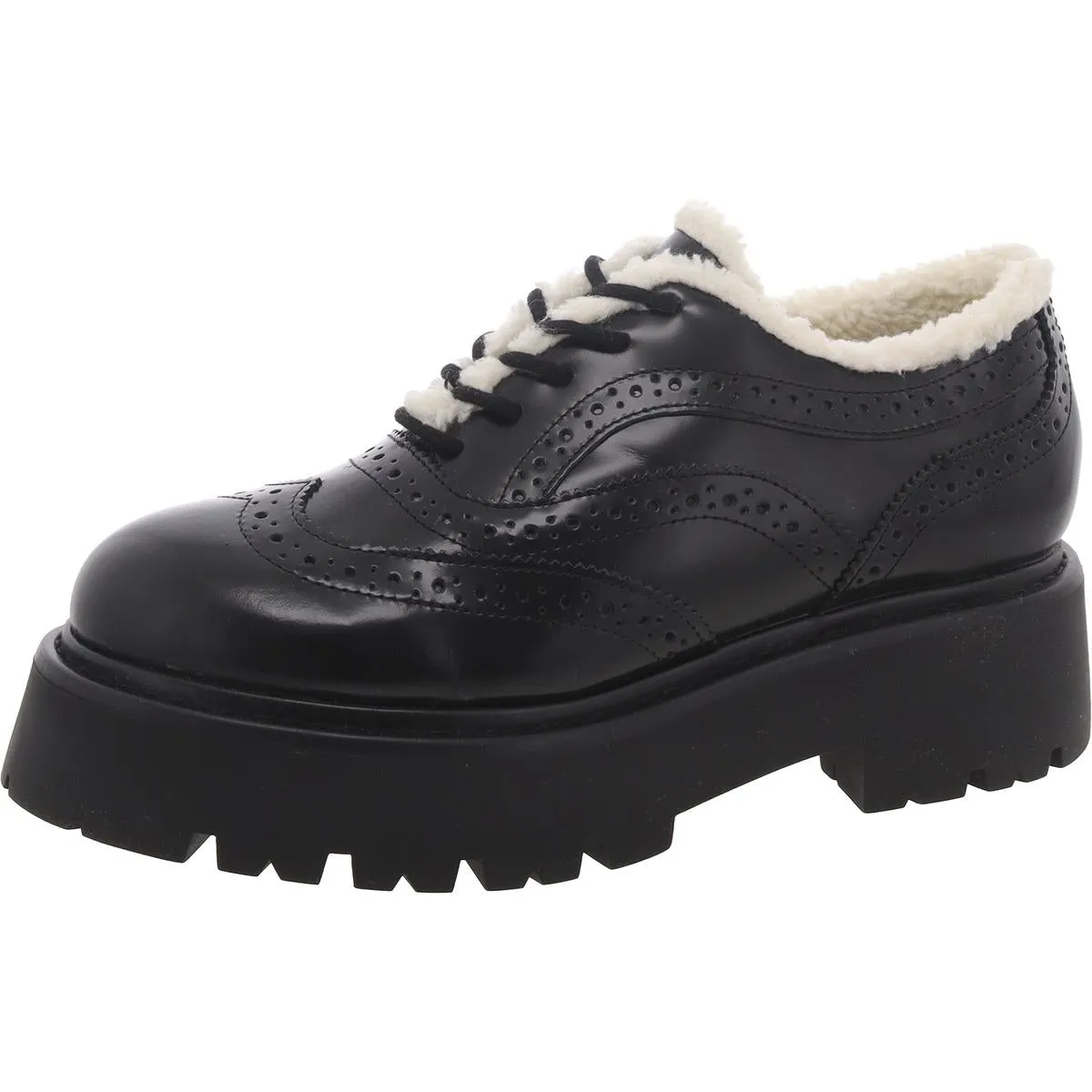 Rudi Womens Perforated Lace-Up Oxfords