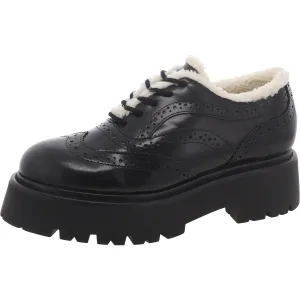 Rudi Womens Perforated Lace-Up Oxfords
