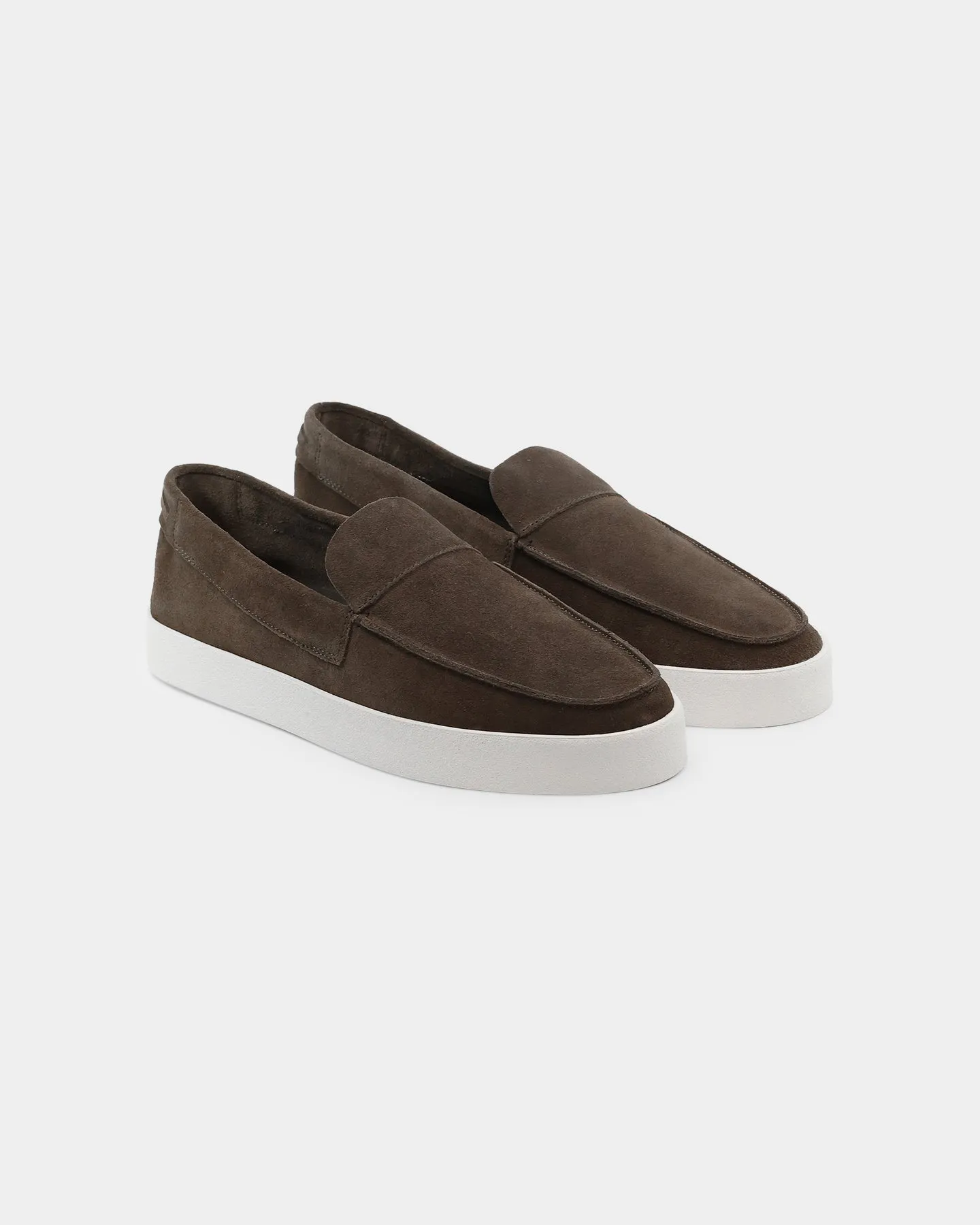 Saint Morta Hemisphere Suede Slip On Loafer Brown/White