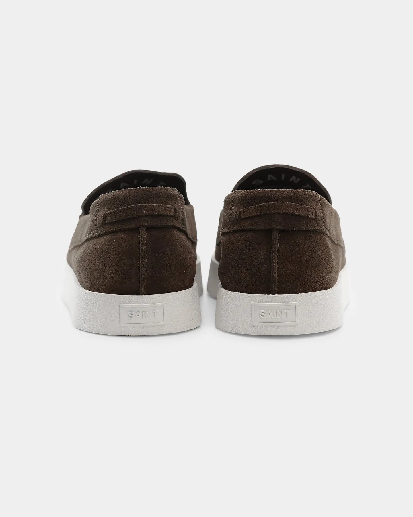 Saint Morta Hemisphere Suede Slip On Loafer Brown/White