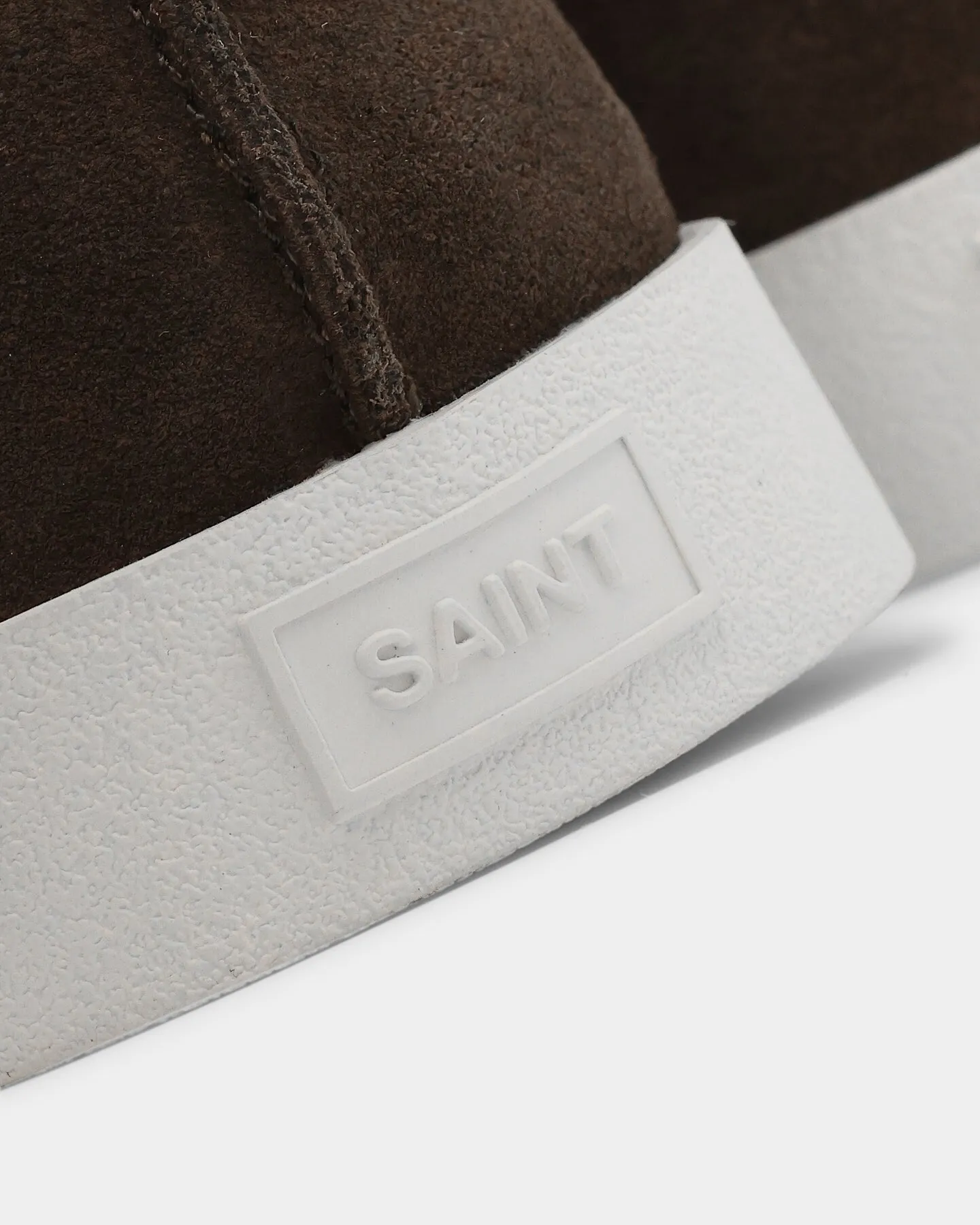 Saint Morta Hemisphere Suede Slip On Loafer Brown/White