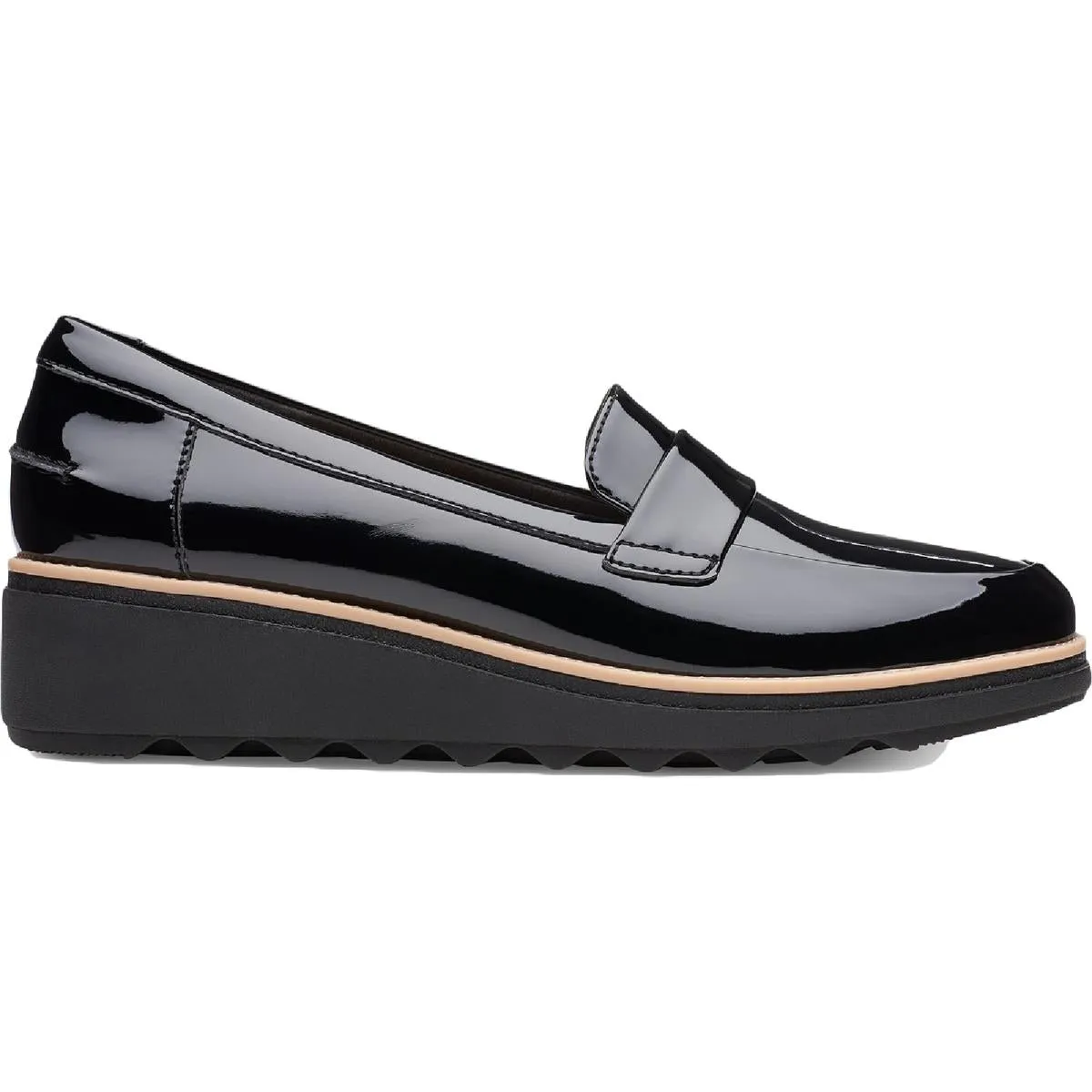 Sharon Gracie Womens Contrast Trim Slip On Loafers