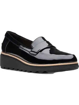 Sharon Gracie Womens Contrast Trim Slip On Loafers
