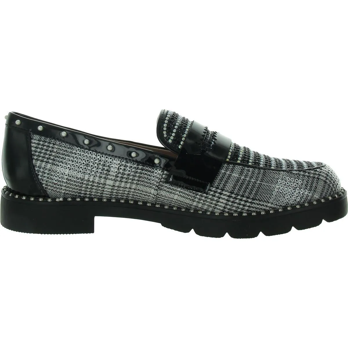 Skyyla Womens Embellished Lugged Sole Oxfords