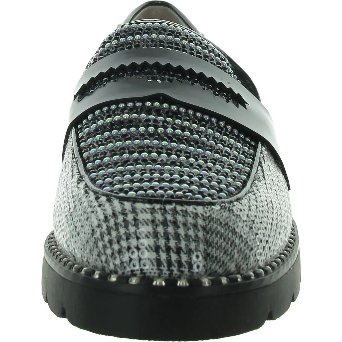 Skyyla Womens Embellished Lugged Sole Oxfords