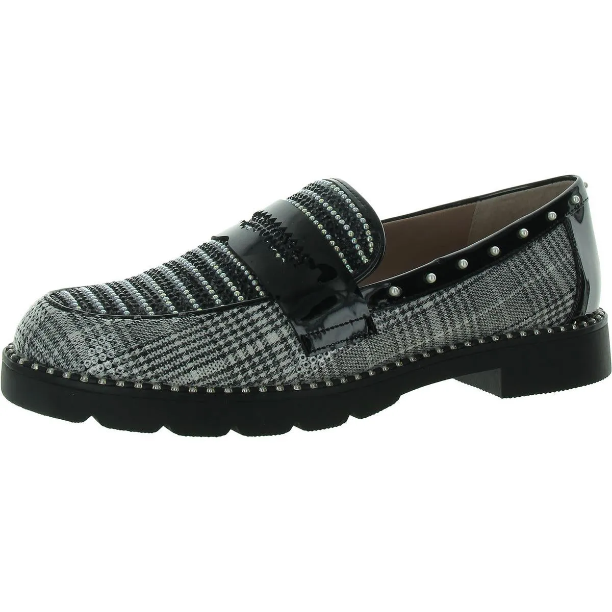 Skyyla Womens Embellished Lugged Sole Oxfords