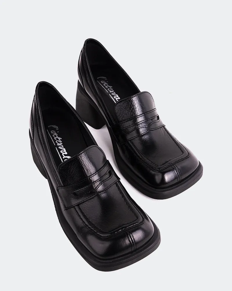 Station Black Leather