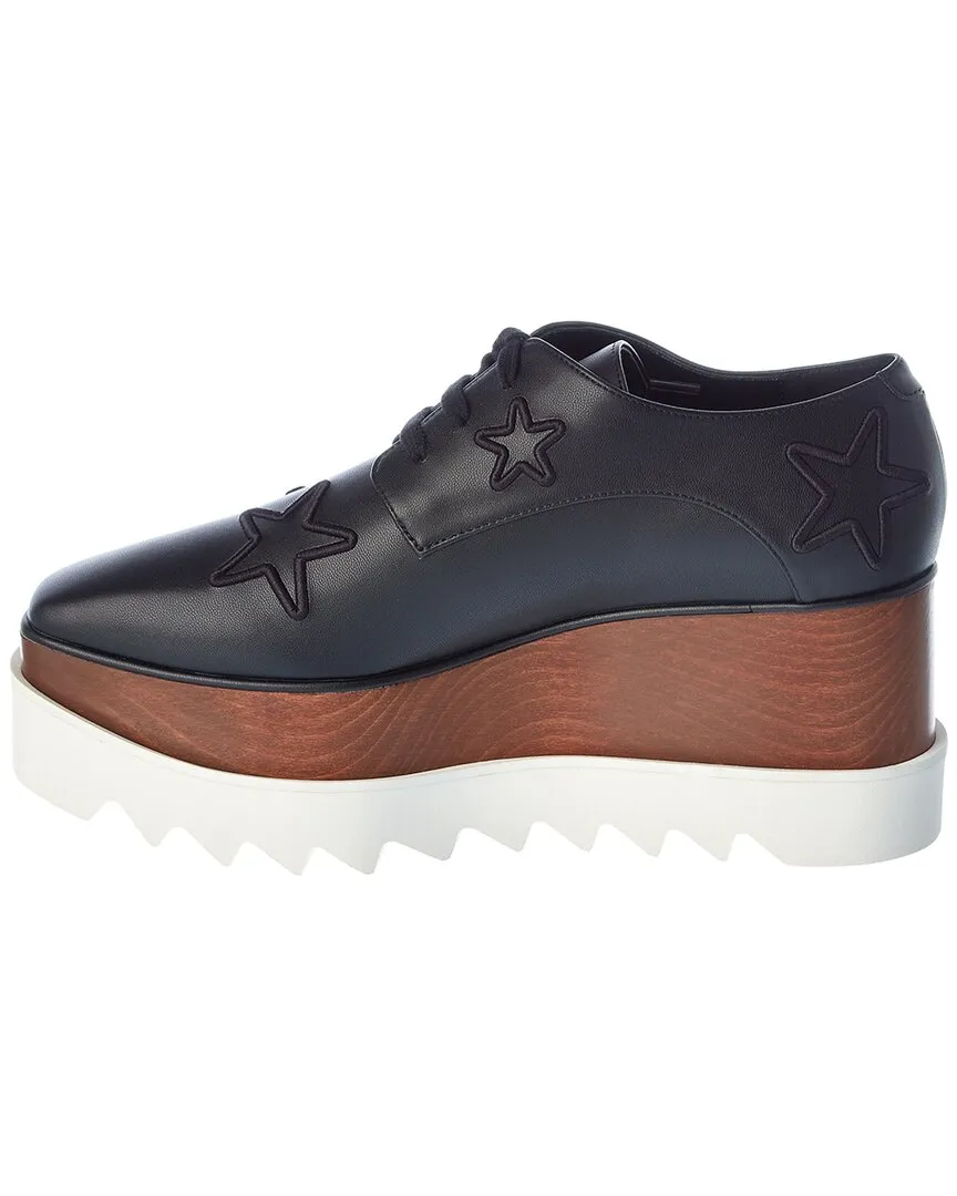 Stella McCartney Elyse Star Embroidered Platform Oxford