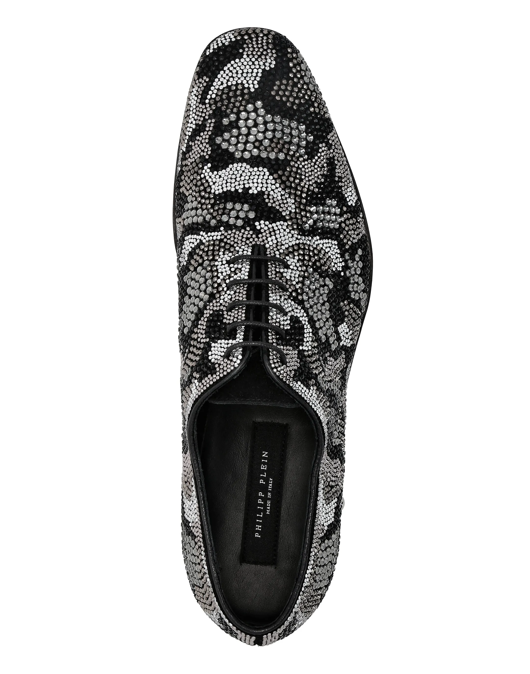 Strass Lace Up Shoes Camouflage