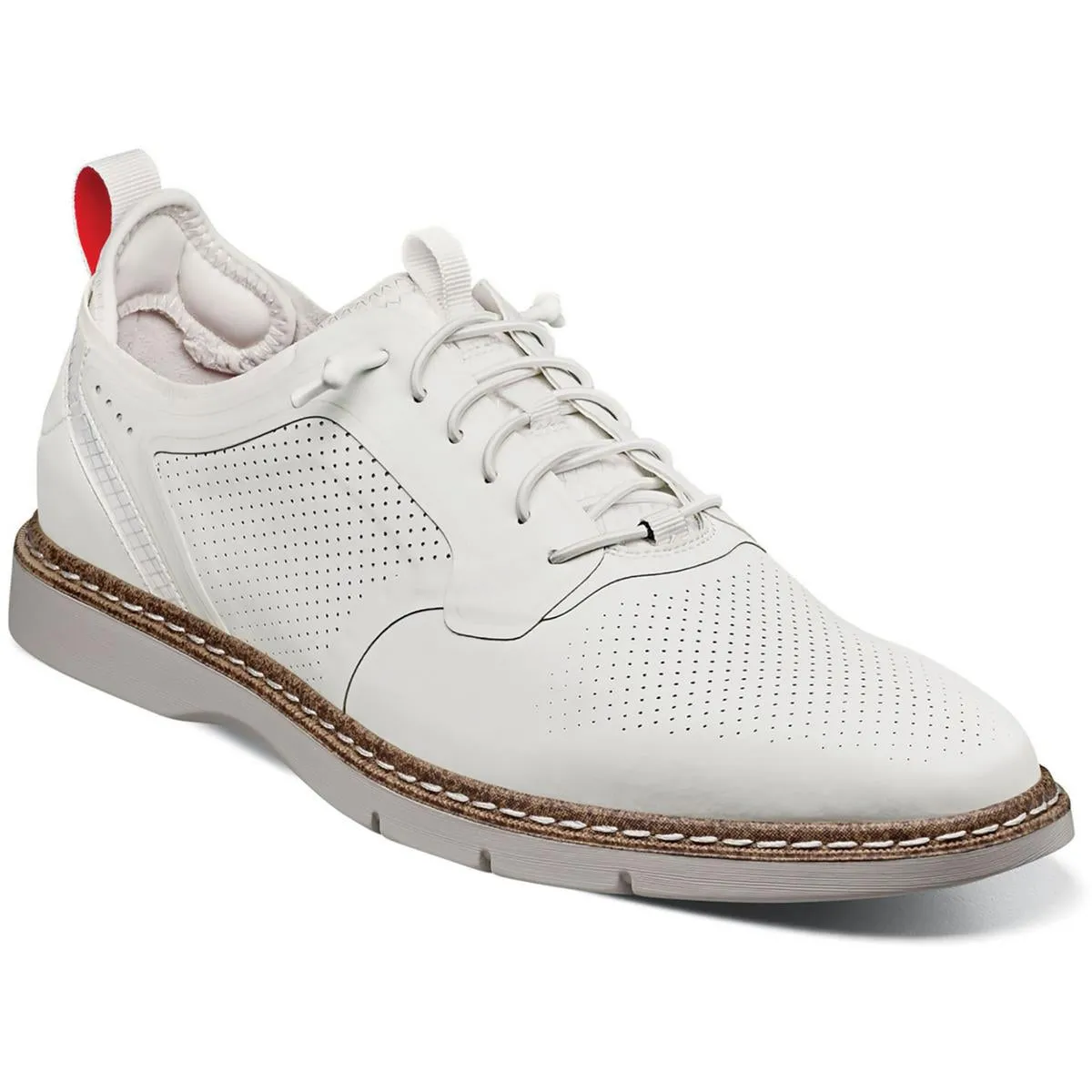 Synchro Mens Leather Slip On Oxfords