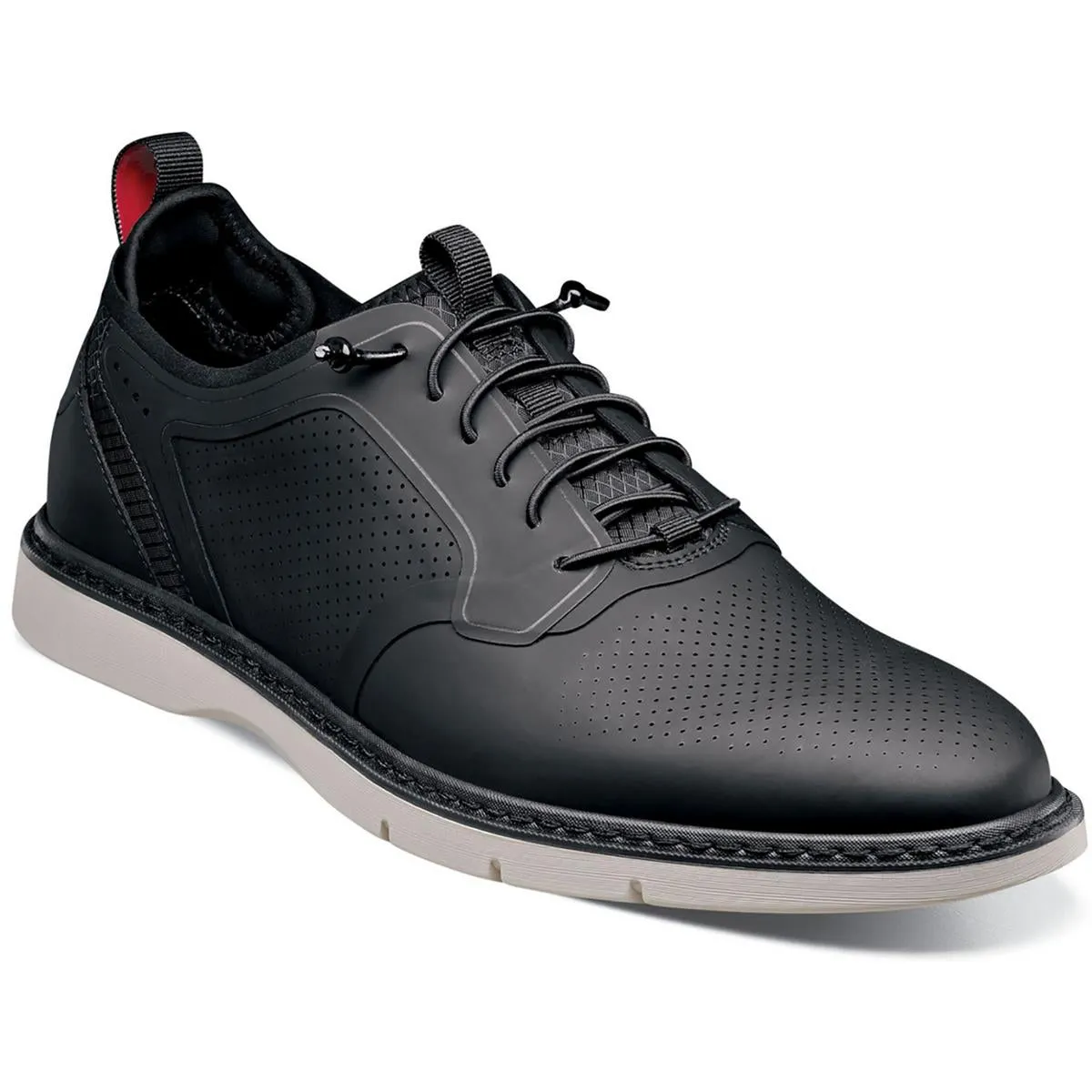 Synchro Mens Leather Slip On Oxfords