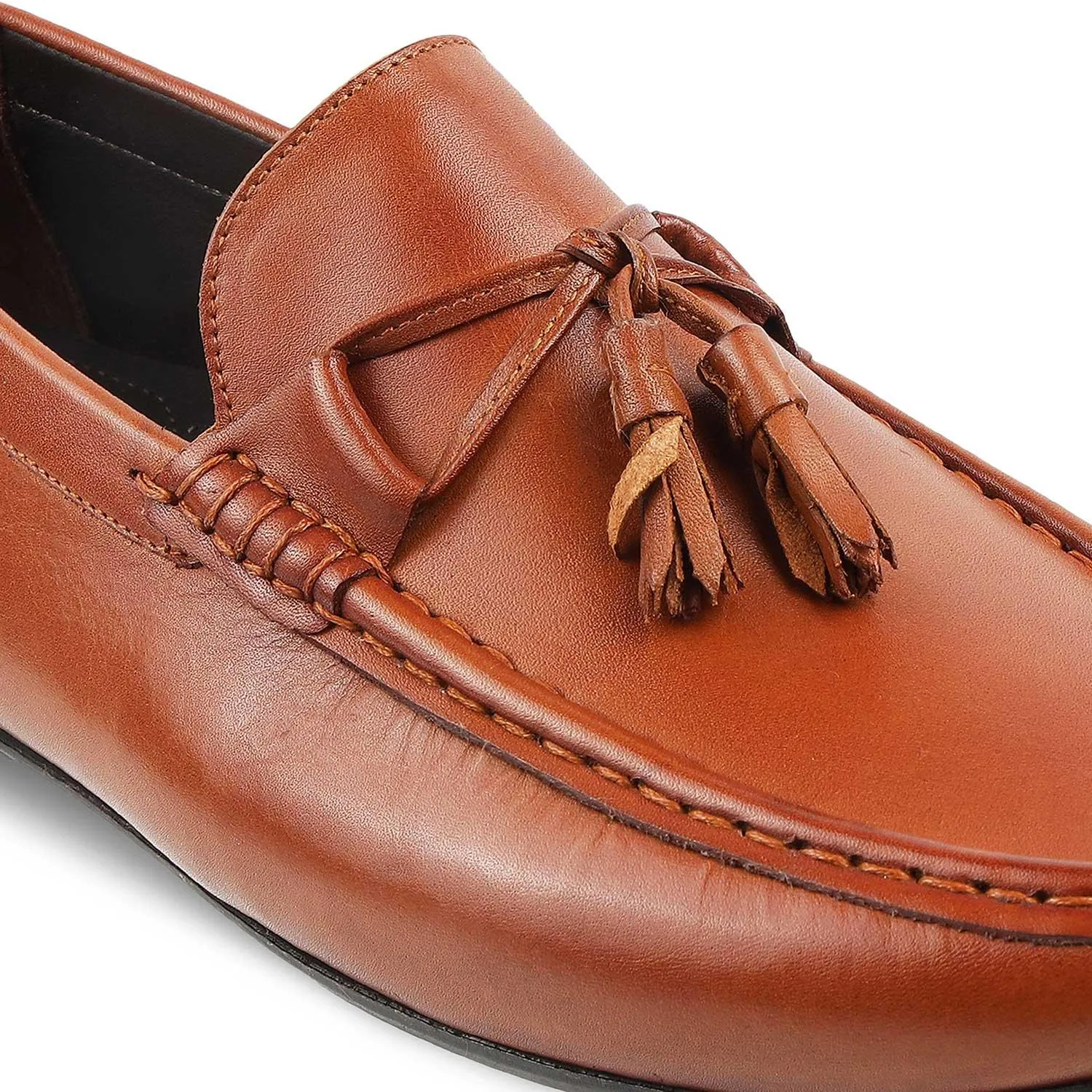 The Totie Tan Men's Leather Driving Loafers Tresmode