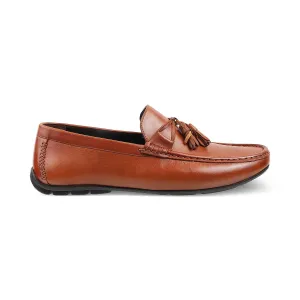 The Totie Tan Men's Leather Driving Loafers Tresmode