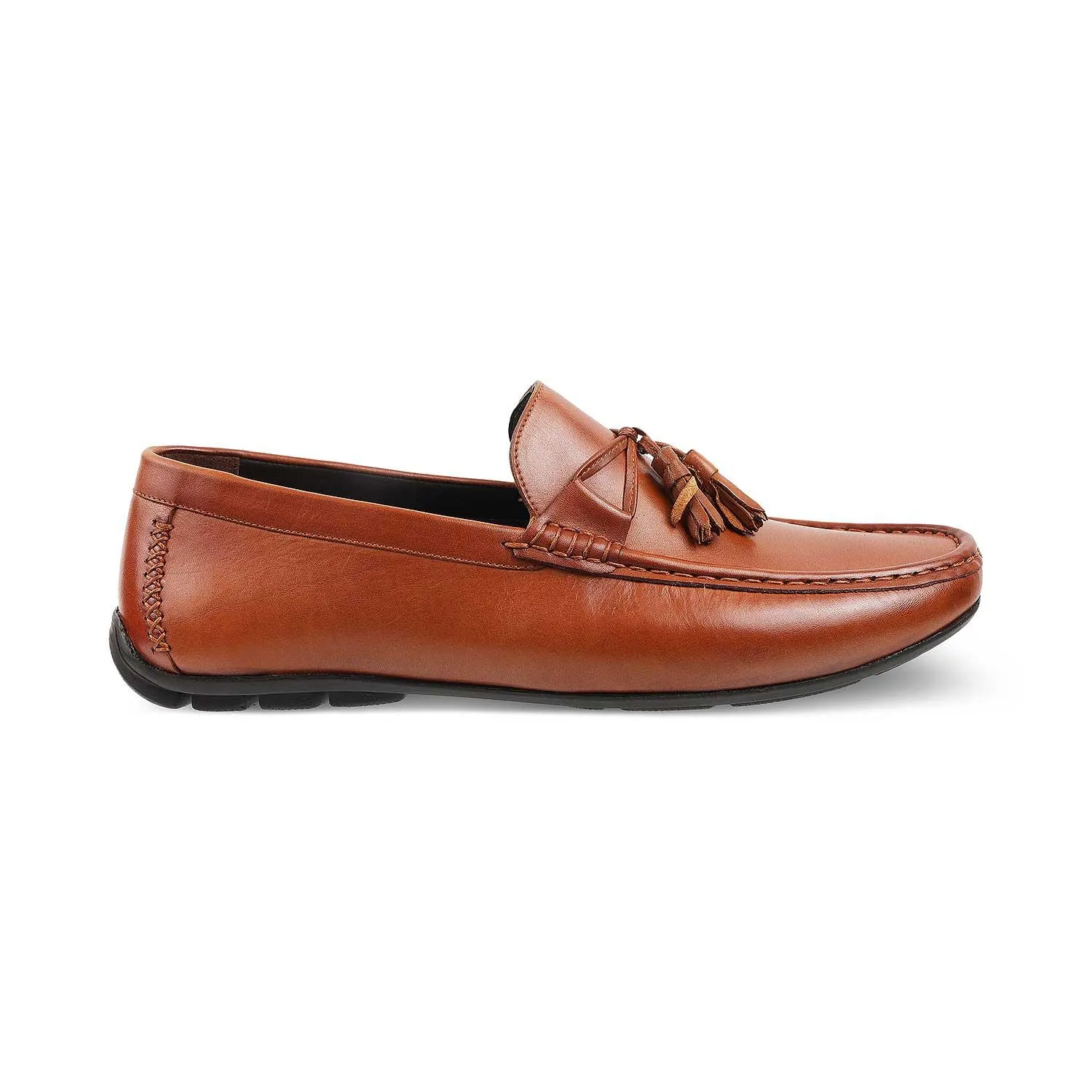 The Totie Tan Men's Leather Driving Loafers Tresmode