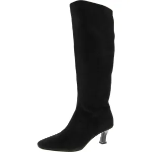 The Zaharrah Boot Womens Faux Suede Zipper Knee-High Boots