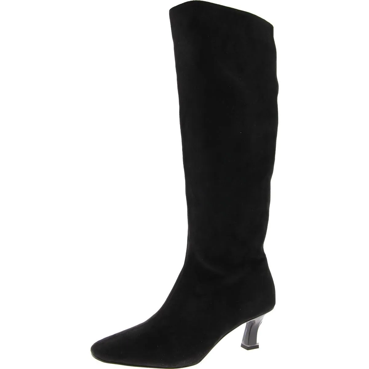 The Zaharrah Boot Womens Faux Suede Zipper Knee-High Boots