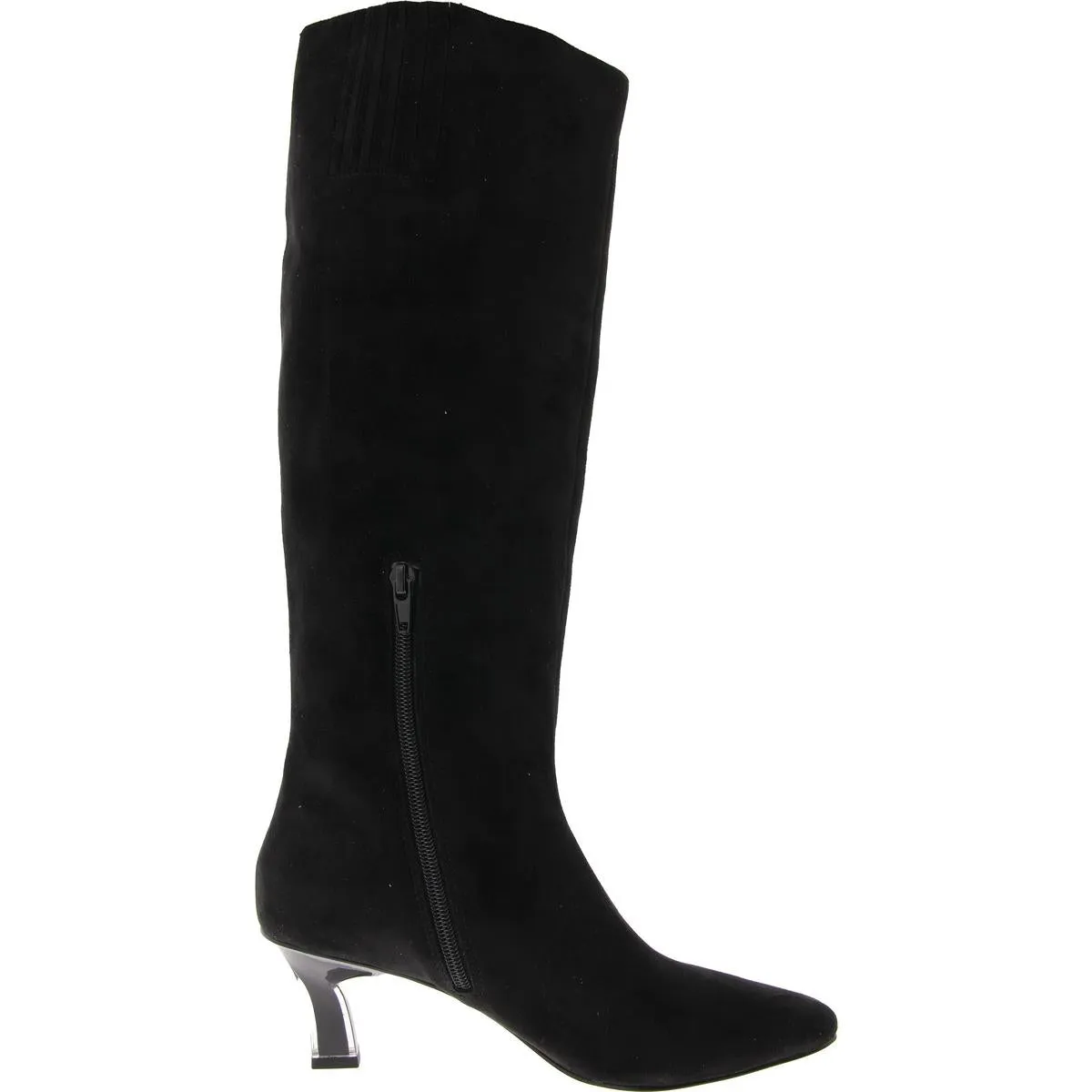The Zaharrah Boot Womens Faux Suede Zipper Knee-High Boots