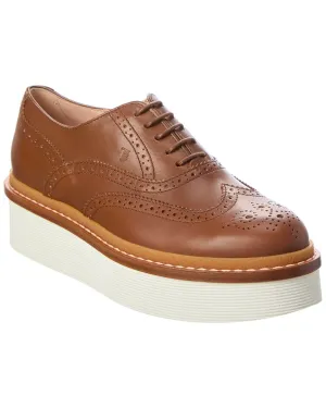 TOD��s Leather Platform Loafer