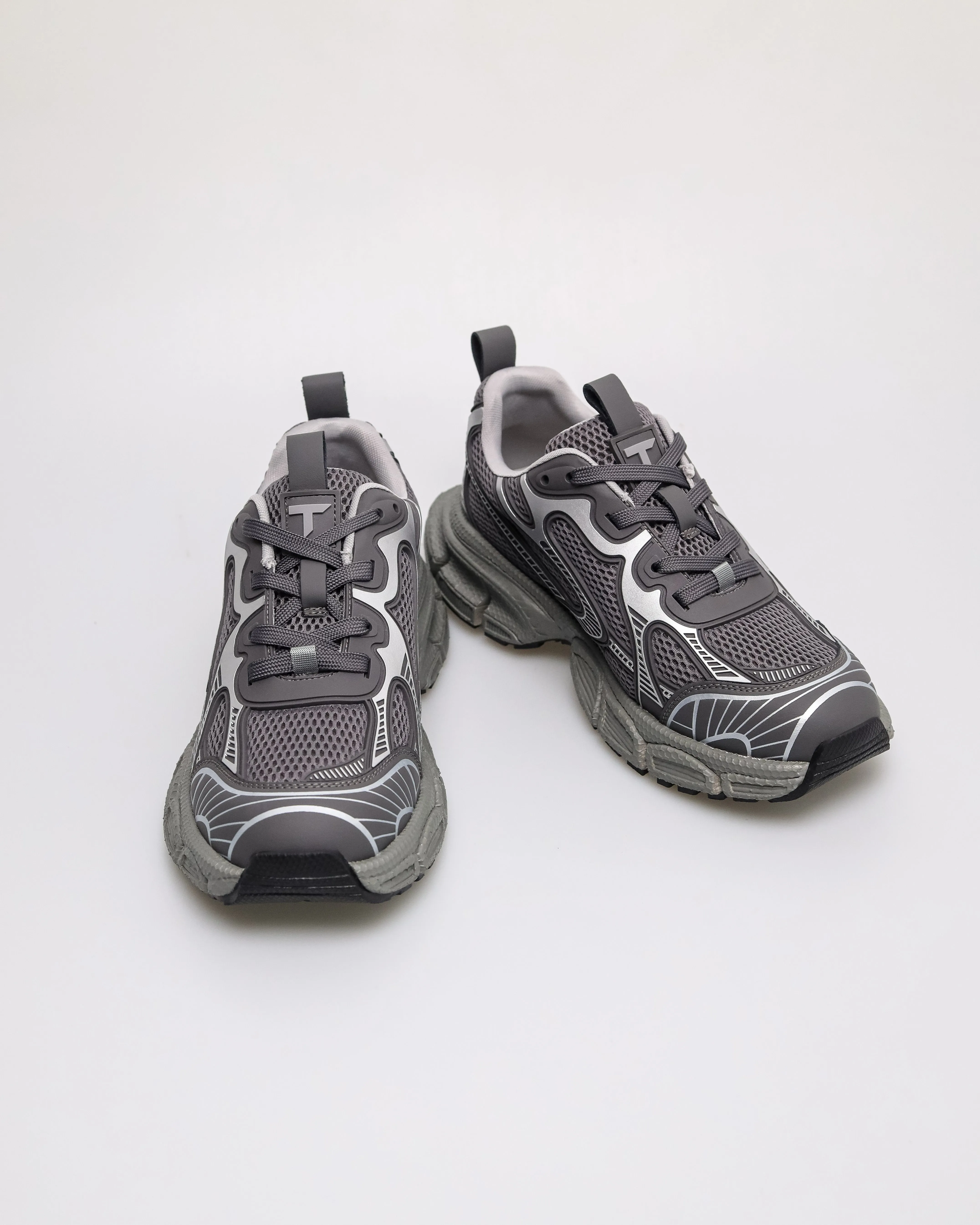 Tomaz C695 Men's Pewter Chunky Sneakers