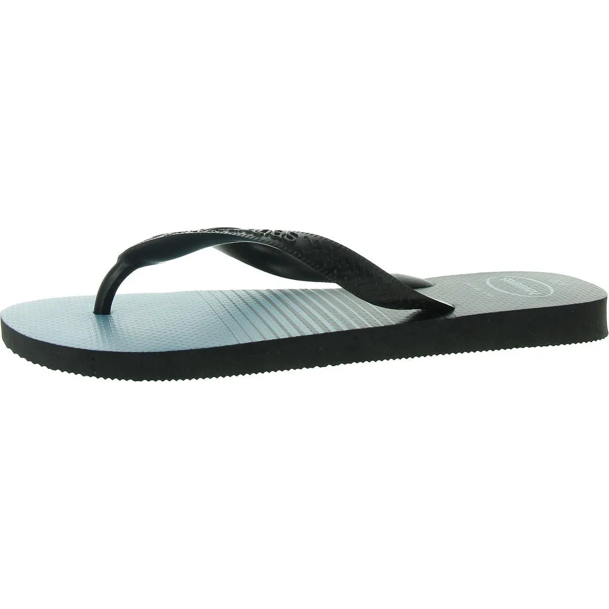 Top Basic Mens Striped Casual Flip-Flops