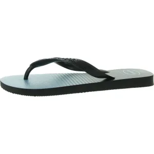 Top Basic Mens Striped Casual Flip-Flops
