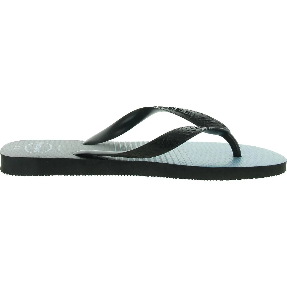 Top Basic Mens Striped Casual Flip-Flops
